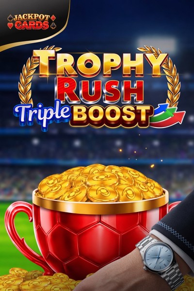 Trophy Rush Triple Boost, omslag hos Kingmaker Casino